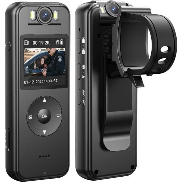 BOBLOV A27 กล้องจิ๋วติดตัว Body Camera กล้องติดตัว แบตเตอรี่ 1600mAh บันทึกต่อเนื่อง 5 ชั่วโมง เลนส์หมุนได้ 180 องศา 2K วิดีโอ