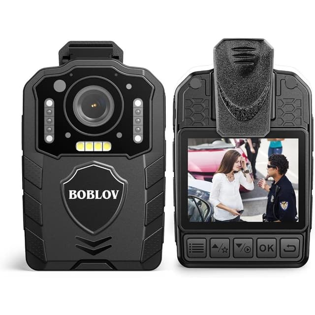 BOBLOV KJ25 Body Camera กล้องติดตัว แบตเตอรี่ 3000mAh บันทึกต่อเนื่อง 13 ชั่วโมง 1440P / 30FPS