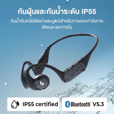 Edifier Comfo Run หูฟังไร้สายแบบสปอร์ตแบบเปิดหู Bluetooth 5.3 ไดรเวอร์ไดนามิก 16.2 มม. ระบบเสียงเบสแบบ Dual-Mic เวลาเล่นนาน 17 ชั่วโมง