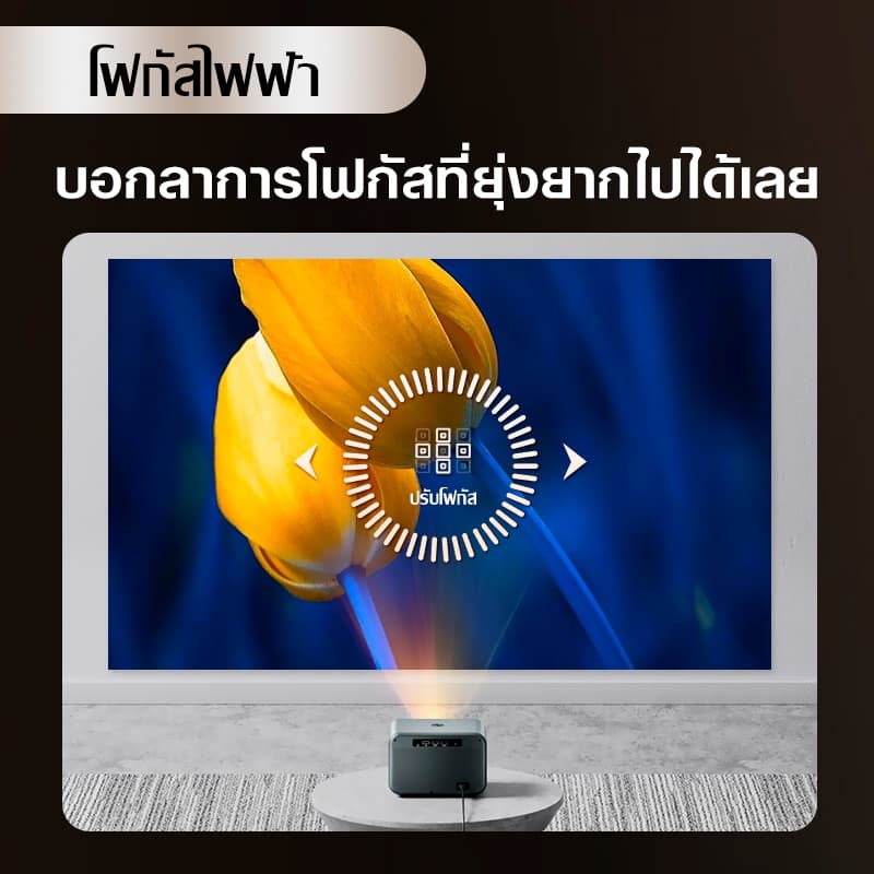 KONKA C1Pro โปรเจคเตอร์ Android TV projector Full HD พกพา มินิโปรเจคเตอร์ มีแอปในตัว mini project โปรเจคเตอร์มินิต่อกับมือถือ Android projector ดูหนัง https://wayoza.com