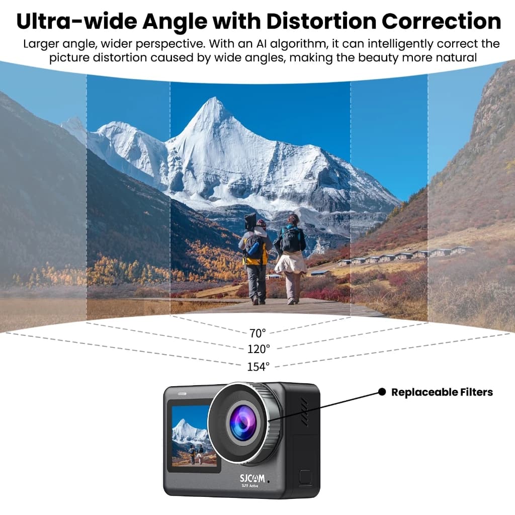 SJCAM SJ11 Active Dual Screen 4K 30FPS Action Camera ป้องกันการสั่นไหว Ultra HD รองรับการสตรีมสด GYRO 6 แกน WiFi ปรับได้ มุมกว้าง 154 องศา กล้องวิดีโอ Vlog สำหรับการดำน้ำ ท่องเทียว เดินป่า https://wayoza.com
