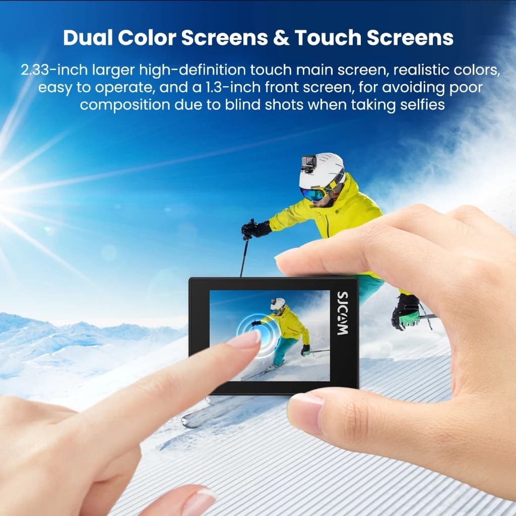 SJCAM SJ11 Active Dual Screen 4K 30FPS Action Camera ป้องกันการสั่นไหว Ultra HD รองรับการสตรีมสด GYRO 6 แกน WiFi ปรับได้ มุมกว้าง 154 องศา กล้องวิดีโอ Vlog สำหรับการดำน้ำ ท่องเทียว เดินป่า https://wayoza.com