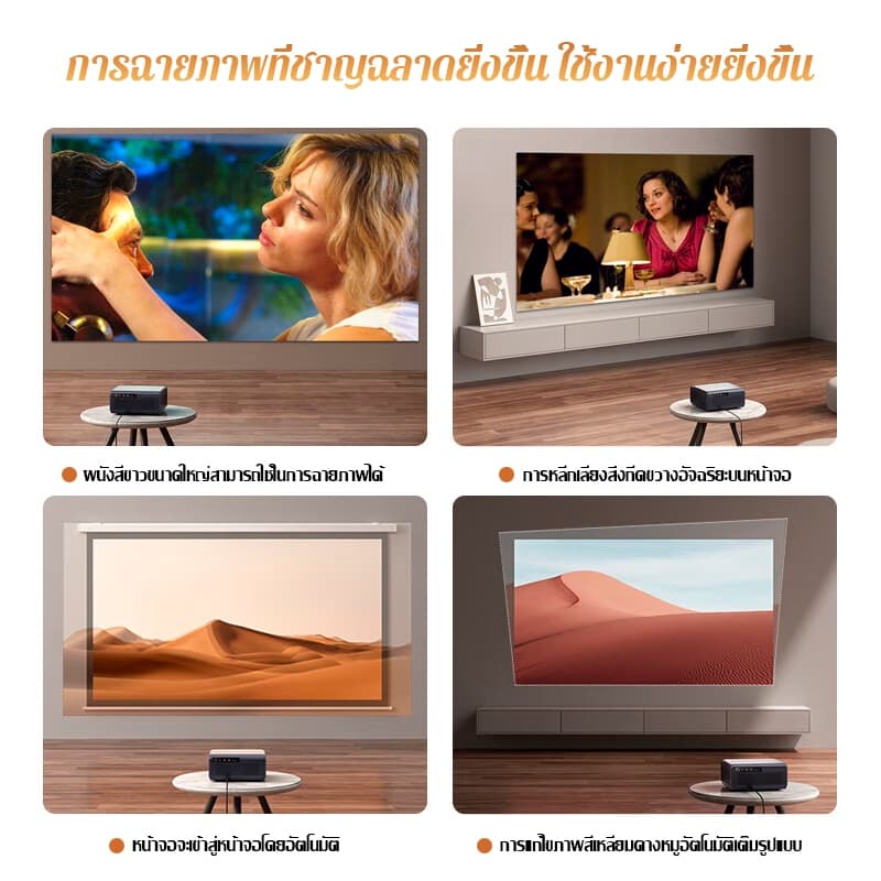 KONKA H31 โปรเจคเตอร์ Android TV 4K เชื่อมต่อ wifi bluetooth projector โปรเจคเตอร์ดูหนัง ต่อกับโทรศัพท์ 1200 ANSI 2+32G โฟกัสอัตโนมัติ https://wayoza.com