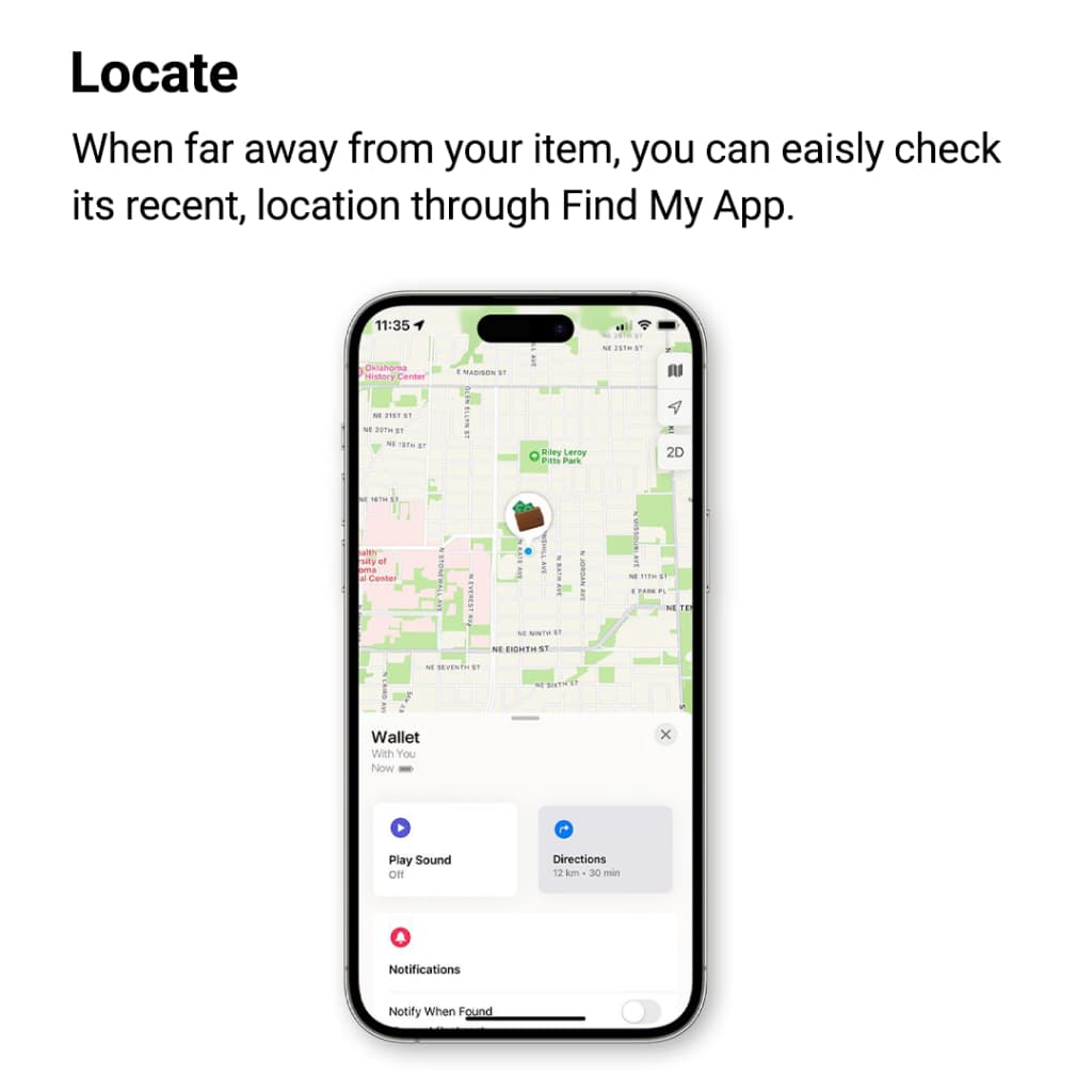 MiLi MiCard Apple รองรับเครือข่าย iOS Find My ติดตามของหาย ติดตามแฟน อุปกรณ์ติดตามสัตว์ ติดตามลูก Bluetooth Tracker https://wayoza.com