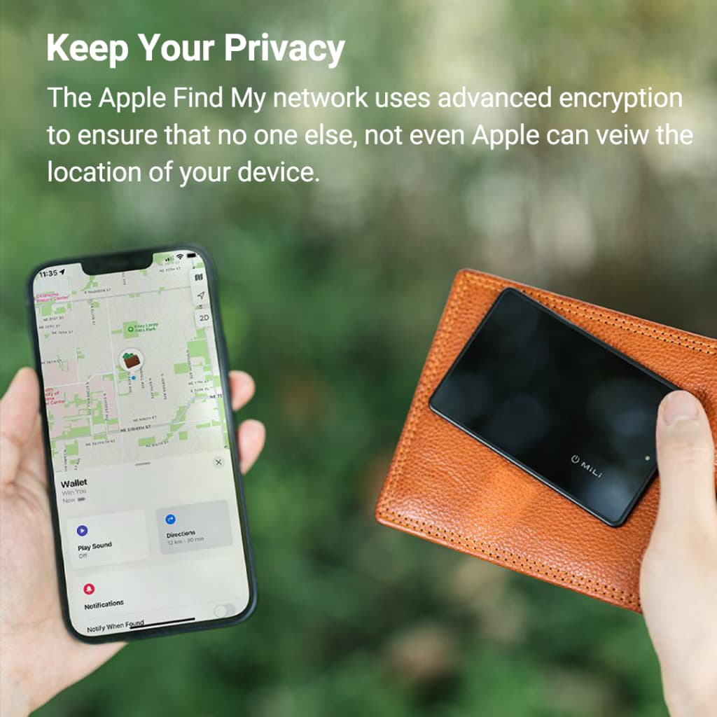 MiLi MiCard Apple รองรับเครือข่าย iOS Find My ติดตามของหาย ติดตามแฟน อุปกรณ์ติดตามสัตว์ ติดตามลูก Bluetooth Tracker https://wayoza.com