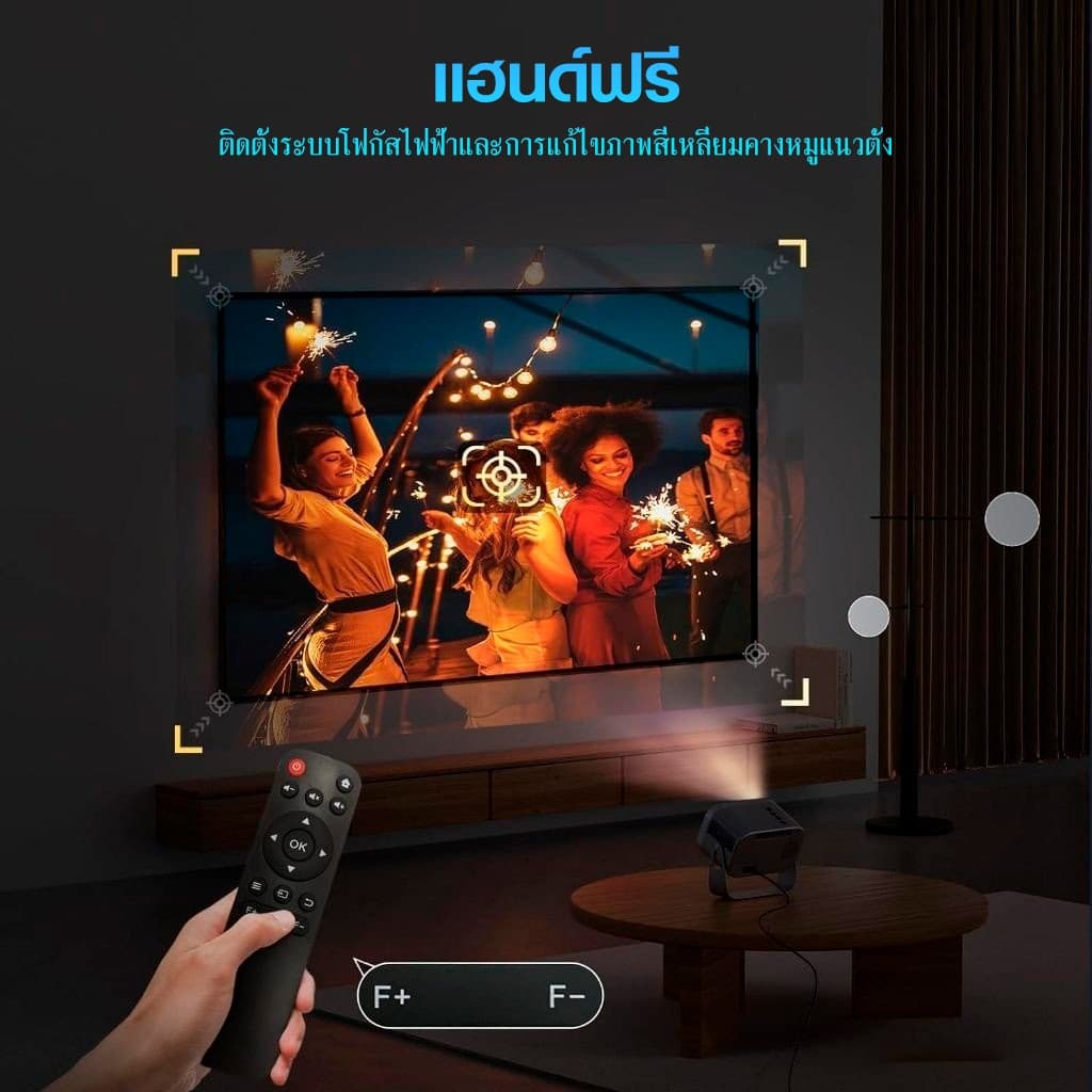 KONKA A10 โปรเจคเตอร์ Android TV 4K โฟกัสอัตโนมัติ โปรเจคเตอร์ขนาดเล็กแบบพกพาสมาร์ท WiFi โปรเจคเตอร์ 1080P 4K Full HD Android 11 โปรเจคเตอร์บลูทูธ https://wayoza.com
