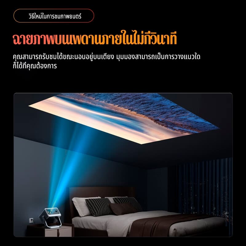 KONKA C3 โปรเจคเตอร์ Android TV 4K เชื่อมต่อ wifi bluetooth mini projector android projector 360° โปรเจคเตอร์หมุนได้ แบบพกพา 3D โฮมเธียเตอร์ โรงหนัง โปรเจคเตอร์ https://wayoza.com