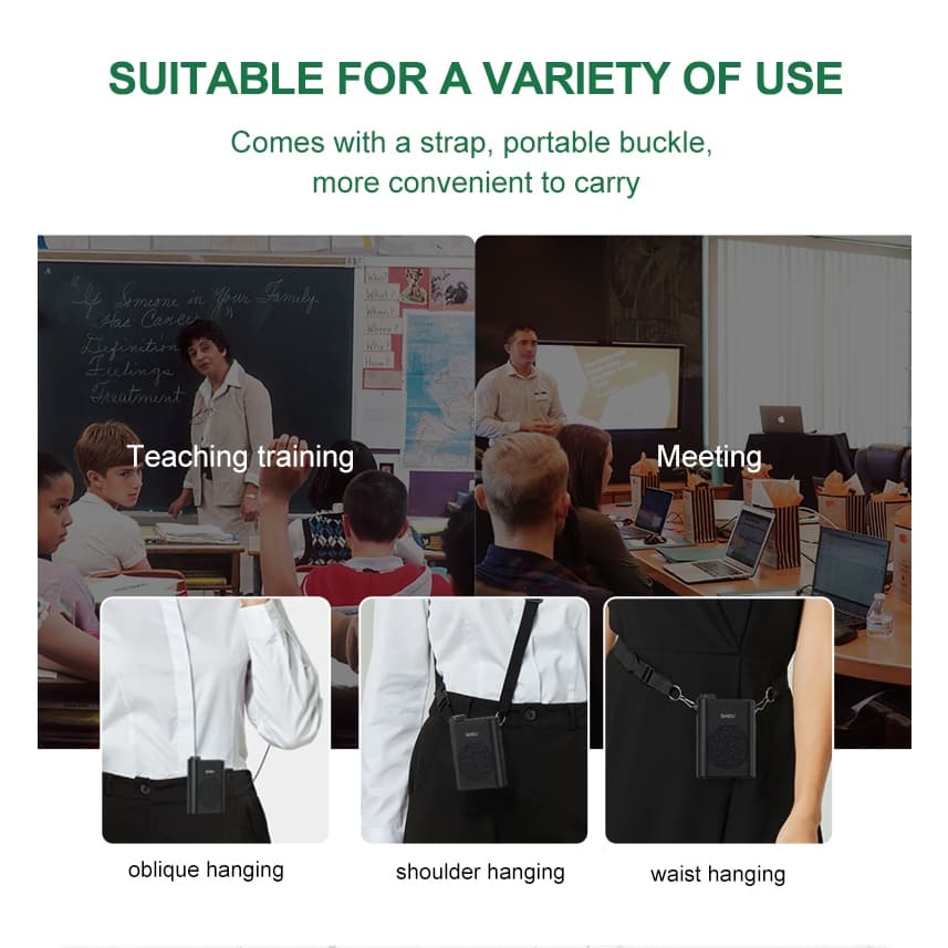 SHIDU S821 ไมค์ลำโพงพกพา ไมค์ลอย ลําโพงพกพา ลําโพงสอ พร้อม bluetooth ไมค์ช่วยสอน โทรโข่ง เตรียมจัดส่ง https://wayoza.com