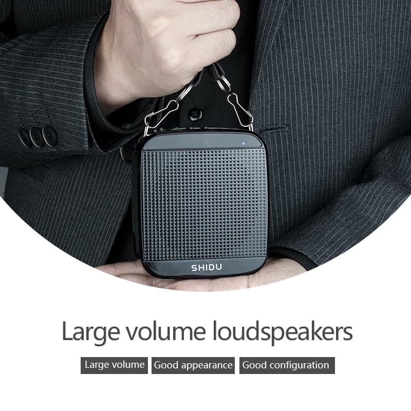 SHIDU M600 ไมค์ลำโพงพกพา ไมค์ลอย ลําโพงพกพา ลําโพงสอ พร้อม bluetooth ไมค์ช่วยสอน โทรโข่ง https://wayoza.com