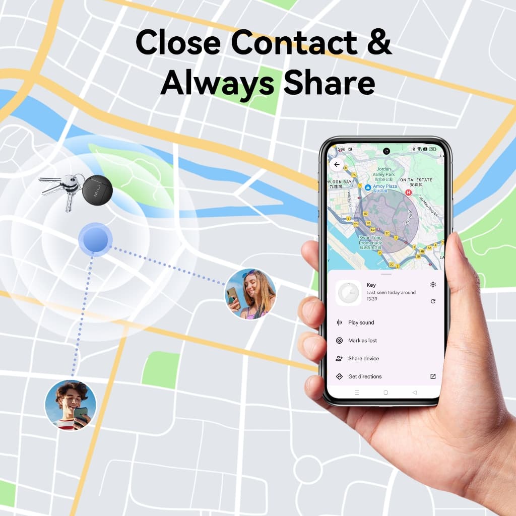 MiLi LiTag Mini Android รองรับเครือข่าย Google Find Hub (ศูนย์การค้นหาของ Google) ติดตามของหาย ติดตามแฟน อุปกรณ์ติดตามสัตว์ ติดตามลูก Bluetooth Tracker https://wayoza.com