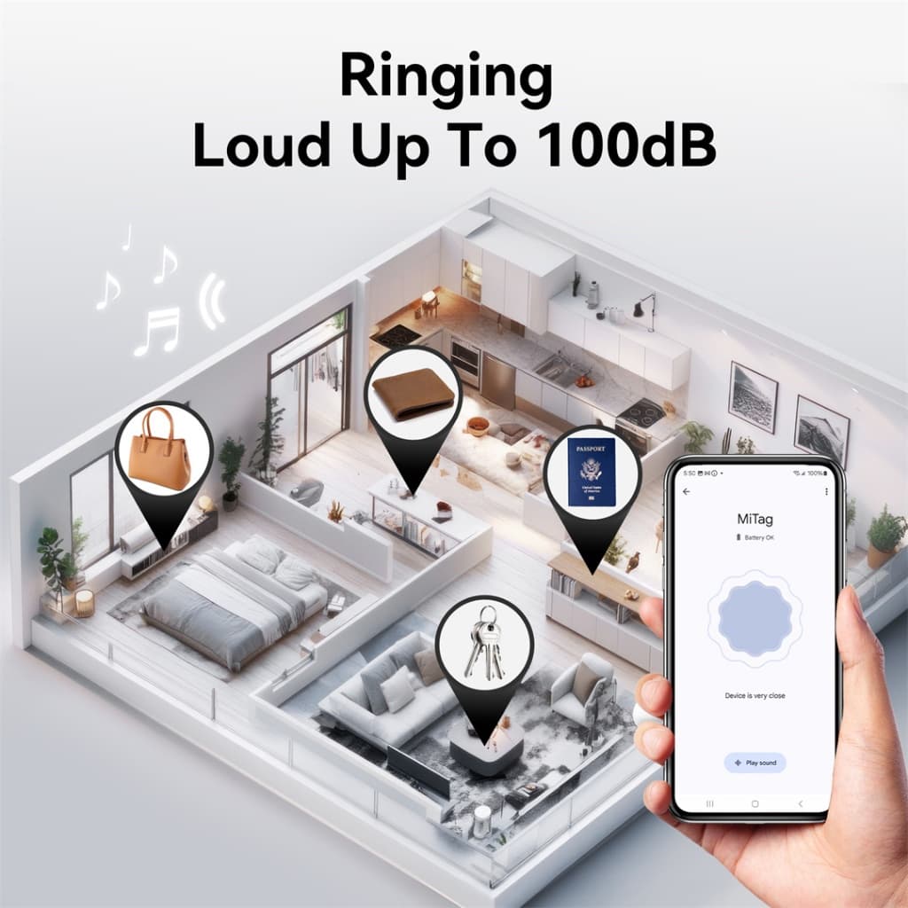 MiLi MiCard Pro Android รองรับเครือข่าย Google Find Hub (ศูนย์การค้นหาของ Google) ติดตามของหาย ติดตามแฟน อุปกรณ์ติดตามสัตว์ ติดตามลูก Bluetooth Tracker https://wayoza.com