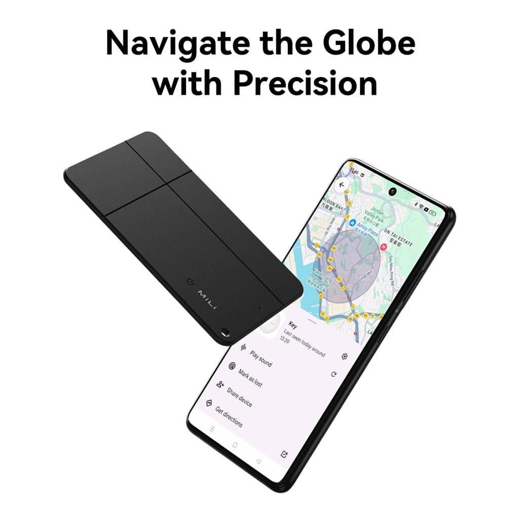 MiLi MiCard Pro Android รองรับเครือข่าย Google Find Hub (ศูนย์การค้นหาของ Google) ติดตามของหาย ติดตามแฟน อุปกรณ์ติดตามสัตว์ ติดตามลูก Bluetooth Tracker https://wayoza.com