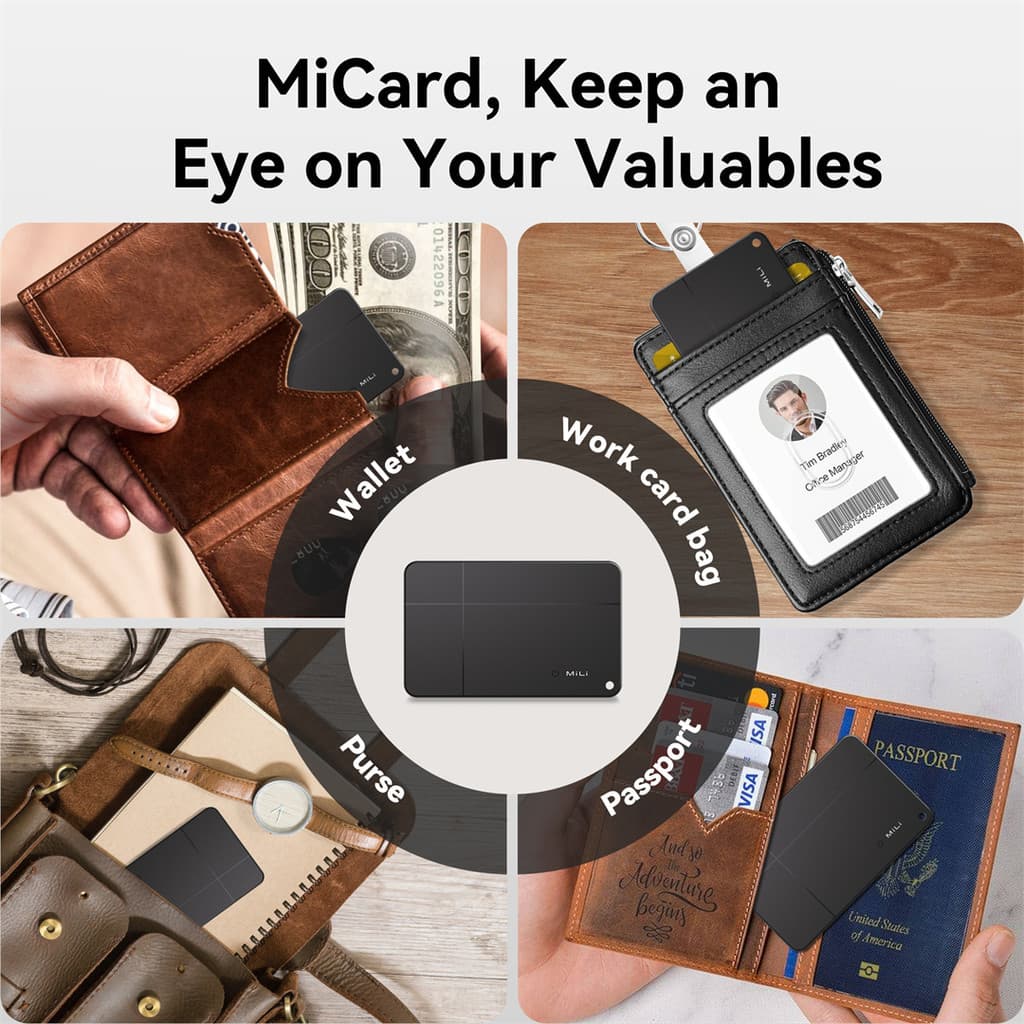 MiLi MiCard Pro Android รองรับเครือข่าย Google Find Hub (ศูนย์การค้นหาของ Google) ติดตามของหาย ติดตามแฟน อุปกรณ์ติดตามสัตว์ ติดตามลูก Bluetooth Tracker https://wayoza.com
