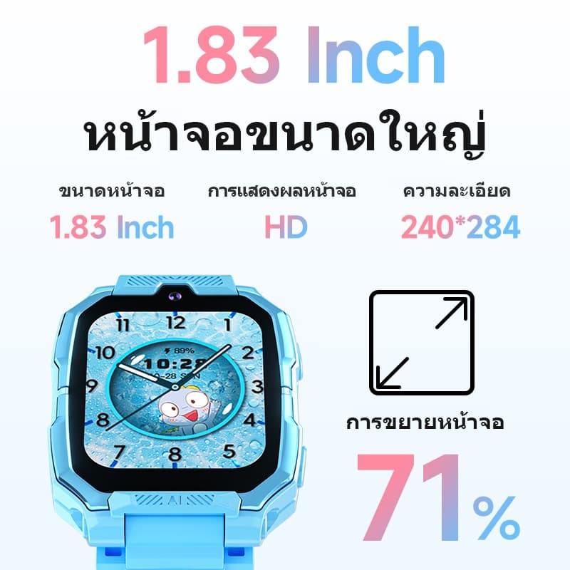 Awei รุ่น H66 นาฬิกาเด็ก นาฬิกาสามาร์ทวอทช์เด็ก โทรได้ มีกล้อง ติดตามด้วย GPS ใส่ซิมได้ กันน้ำ https://wayoza.com