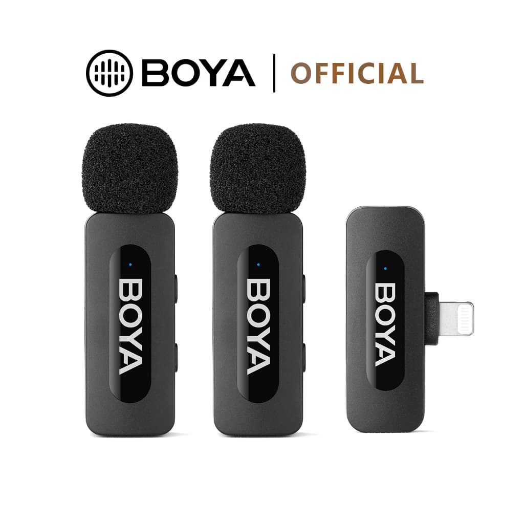 BOYA BY-V10/V20 ไมค์ไร้สาย ตัดเสียงรบกวน ไมค์ไลฟ์สด ไมค์อัดเสียง สำหรับ สมาร์ทโฟน https://wayoza.com