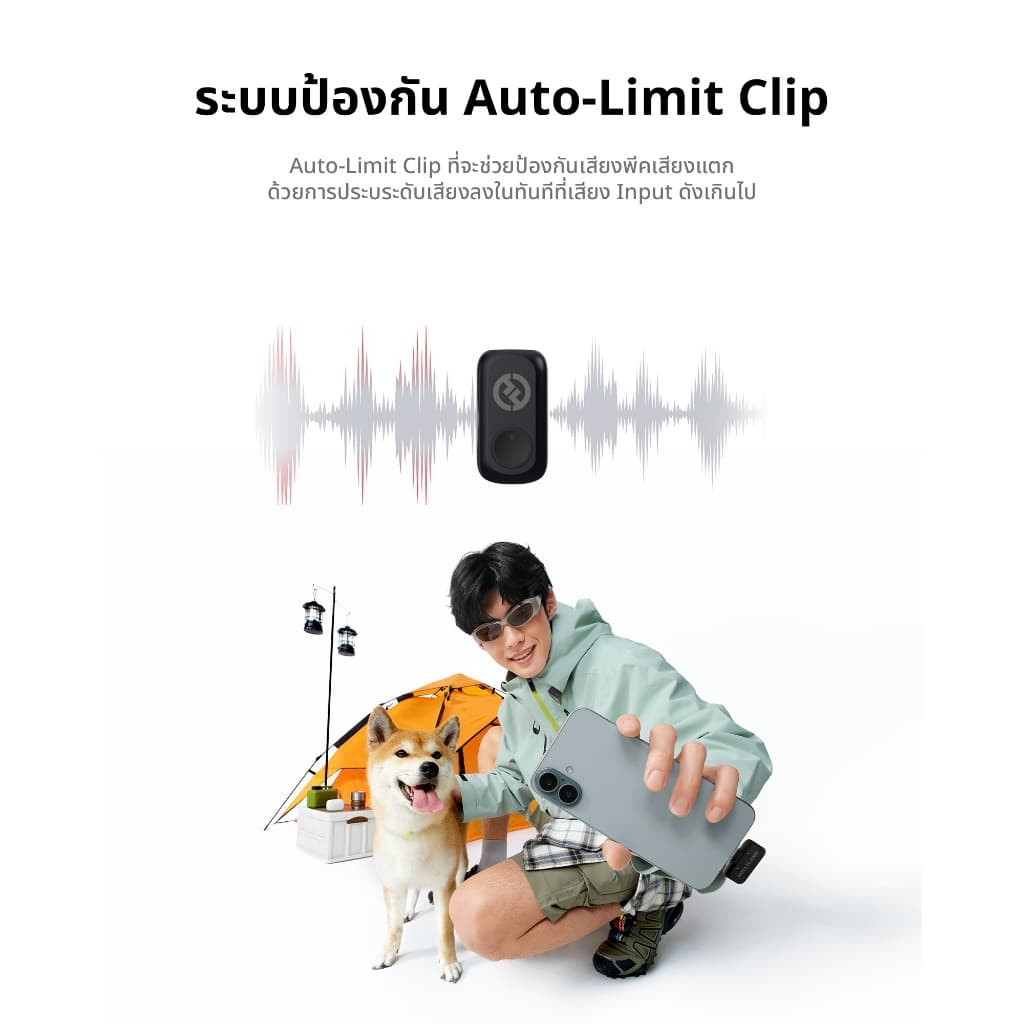 Hollyland LARK A1 ไมค์ไร้สาย ไมโครโฟนไร้สายขนาดเล็ก สําหรับ iPhone USB-C การสร้างวิดีโอ Vlogging การสตรีมสด https://wayoza.com