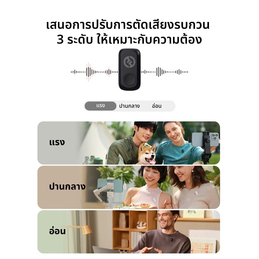 Hollyland LARK A1 ไมค์ไร้สาย ไมโครโฟนไร้สายขนาดเล็ก สําหรับ iPhone USB-C การสร้างวิดีโอ Vlogging การสตรีมสด https://wayoza.com