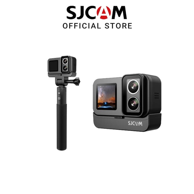 SJCAM SJ20 กล้องแอคชั่นเลนส์คู่ 4K 30FPS 800mAh + 1050mAh Action camera ใช้งานต่อเนื่อง : 150 นาที