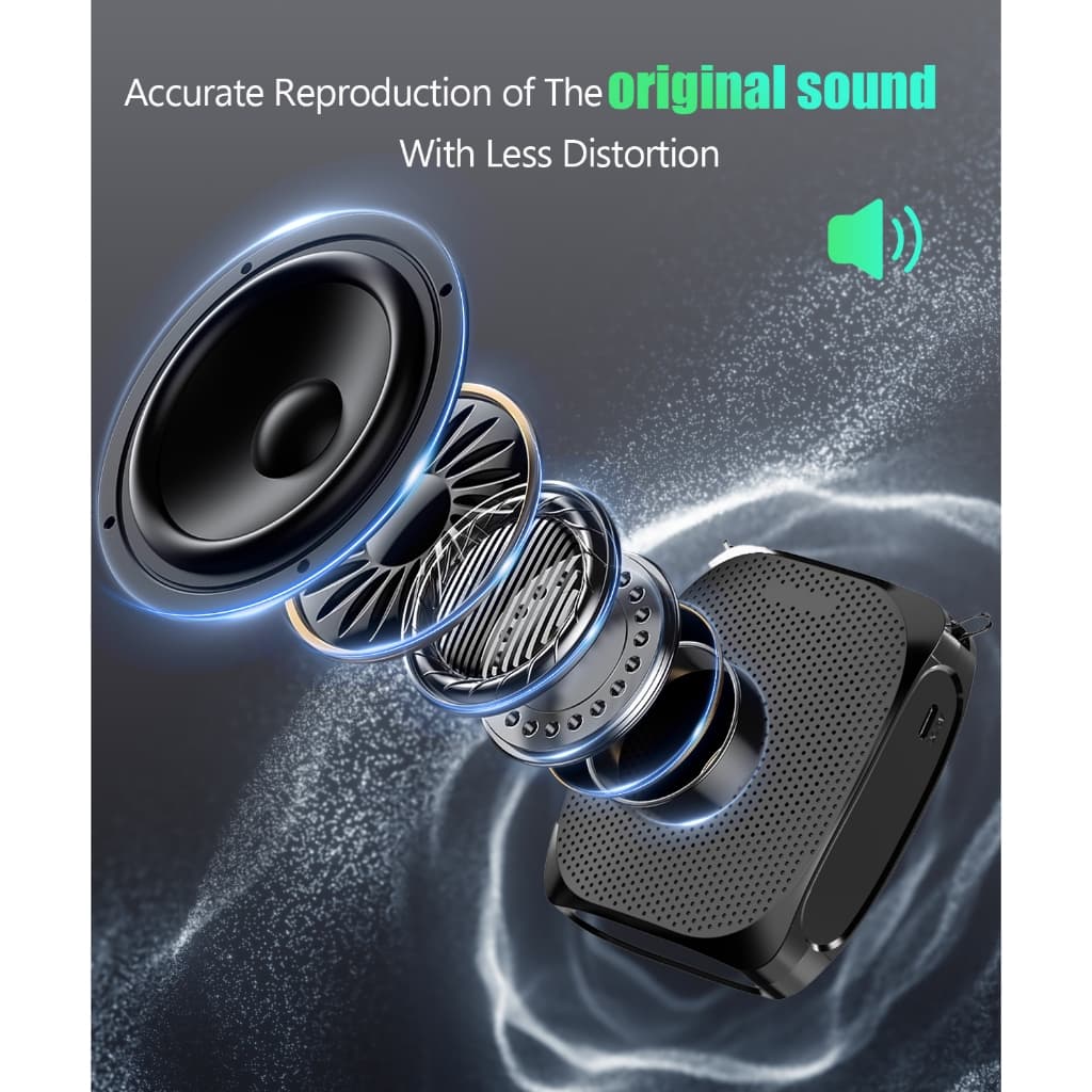 SHIDU S258 ไมค์ลำโพงพกพา ไมค์ลอย ลําโพงพกพา ลําโพงสอ พร้อม bluetooth ไมค์ช่วยสอน โทรโข่ง เตรียมจัดส่ง https://wayoza.com