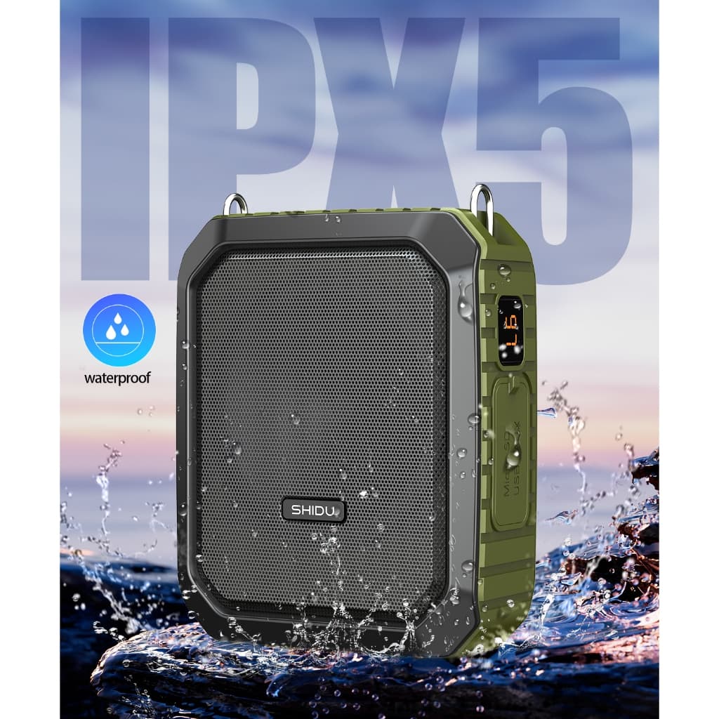 SHIDU M800 ไมค์ช่วยสอนUHF ไมค์ไร้สาย ไมค์ช่วยสอน ไมค์หูฟัง รองรับอุปกรณ์เสียง 3.5 มม ใช้ในการประชุม ไมค์สำหรับมัคคุเทศก์ https://wayoza.com