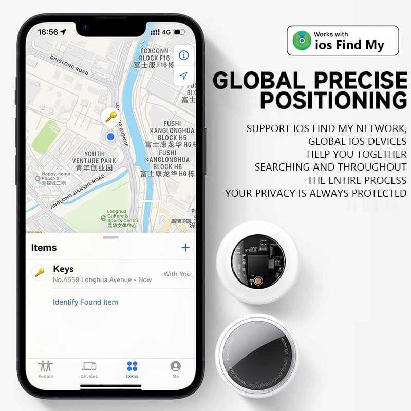 hoco รุ่น E91B เครื่องติดตามบลูทูธ GPS Tracker ค้นหากุญแจ และตําแหน่งสัตว์เลี้ยง สําหรับกุญแจ กระเป๋า(แบบแปะ) กันน้ํา รองรับเครือข่าย iOS Find My https://wayoza.com