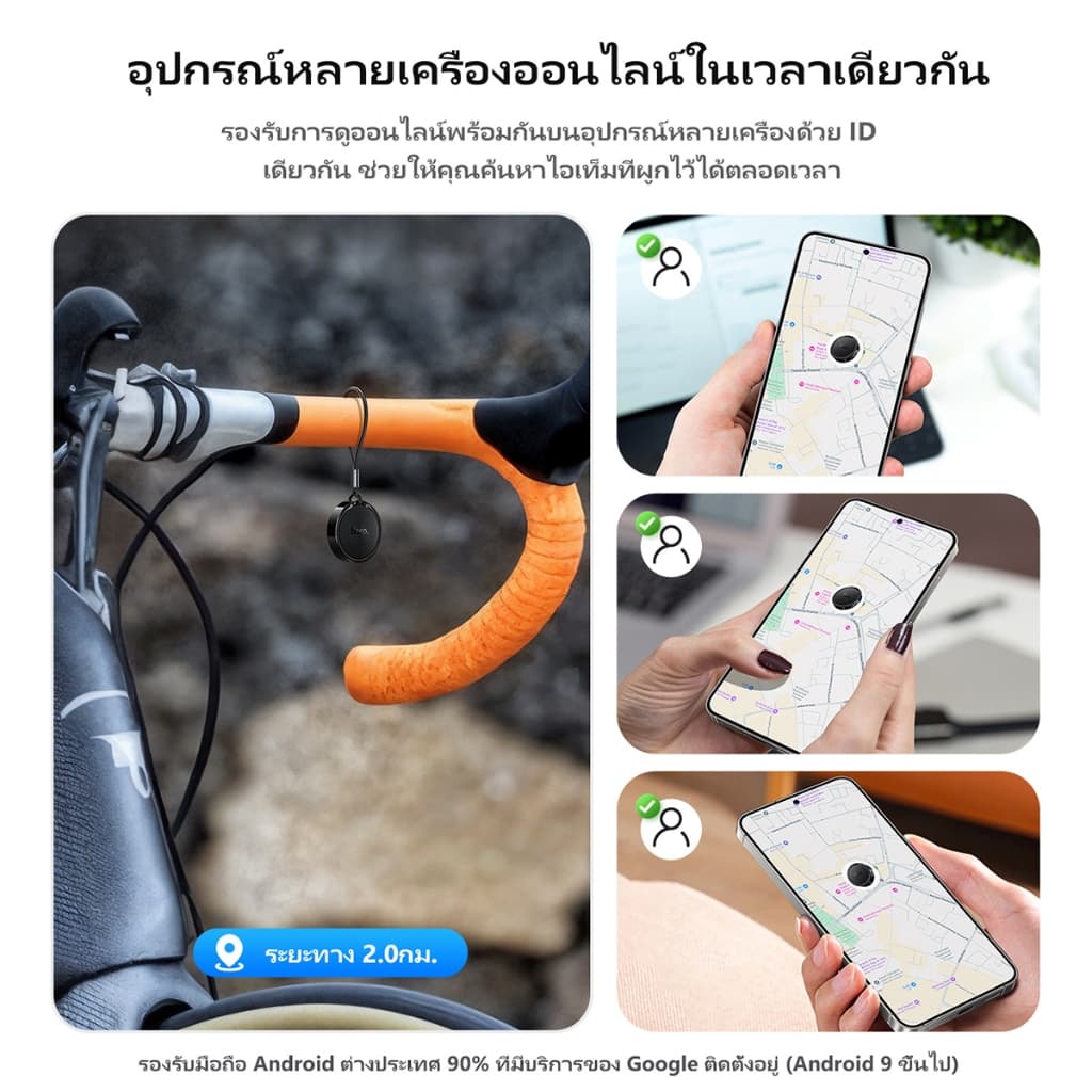 hoco รุ่น E96A แท็ก GPS ติดตามแมว/สุนัข ระบุตำแหน่งระยะไกล กันน้ำ รองรับเครือข่าย Google Find Hub (ศูนย์การค้นหาของ Google) https://wayoza.com