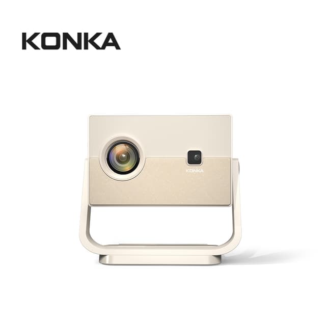 KONKA C7 โปรเจคเตอร์ Android TV โปรเจคเตอร์มินิต่อกับมือถือ iOS Android projector mini 4K โฟกัสอัตโนมัติ ปรับแก้ภาพอัตโนมัติ