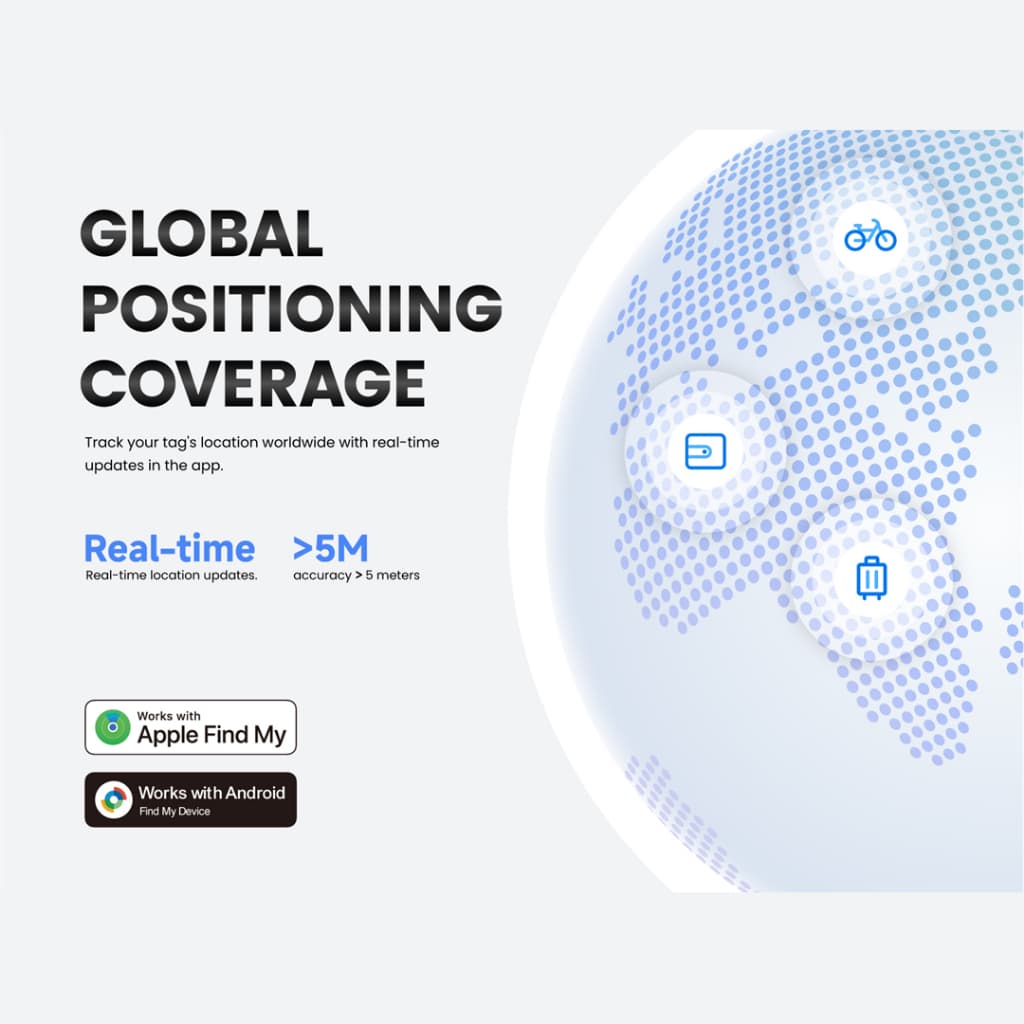 MiLi MiTag Duo รองรับเครือข่าย Google Find Hub และ iOS Find My ติดตามของหาย ติดตามแฟน อุปกรณ์ติดตามสัตว์ ติดตามลูก Bluetooth Tracker https://wayoza.com