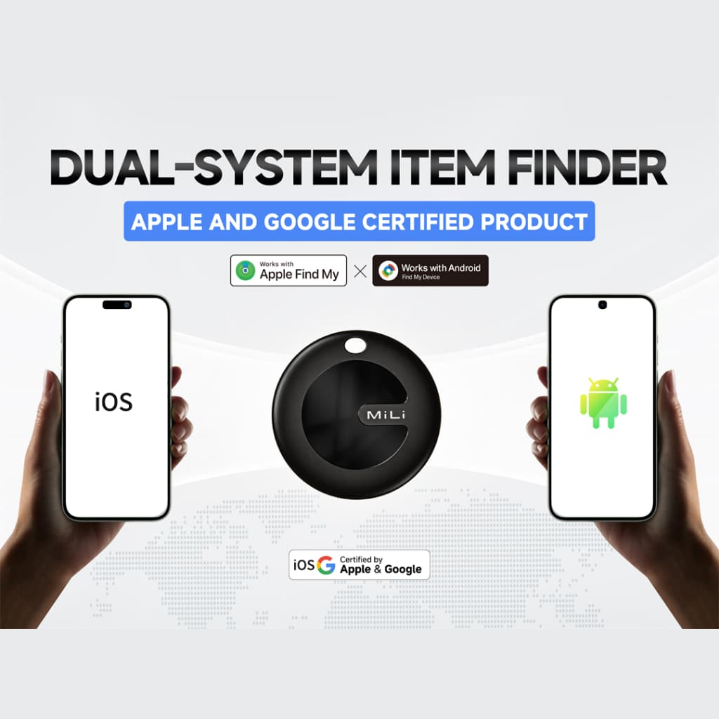 MiLi MiTag Duo รองรับเครือข่าย Google Find Hub และ iOS Find My ติดตามของหาย ติดตามแฟน อุปกรณ์ติดตามสัตว์ ติดตามลูก Bluetooth Tracker https://wayoza.com