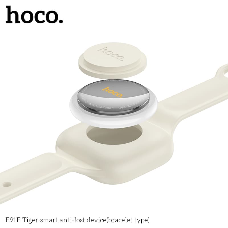 hoco รุ่น E91E ค้นหาตำแหน่ง GPS ติดตามลูก (แบบสวมข้อมือ) Tracker รองรับเครือข่าย iOS Find My https://wayoza.com
