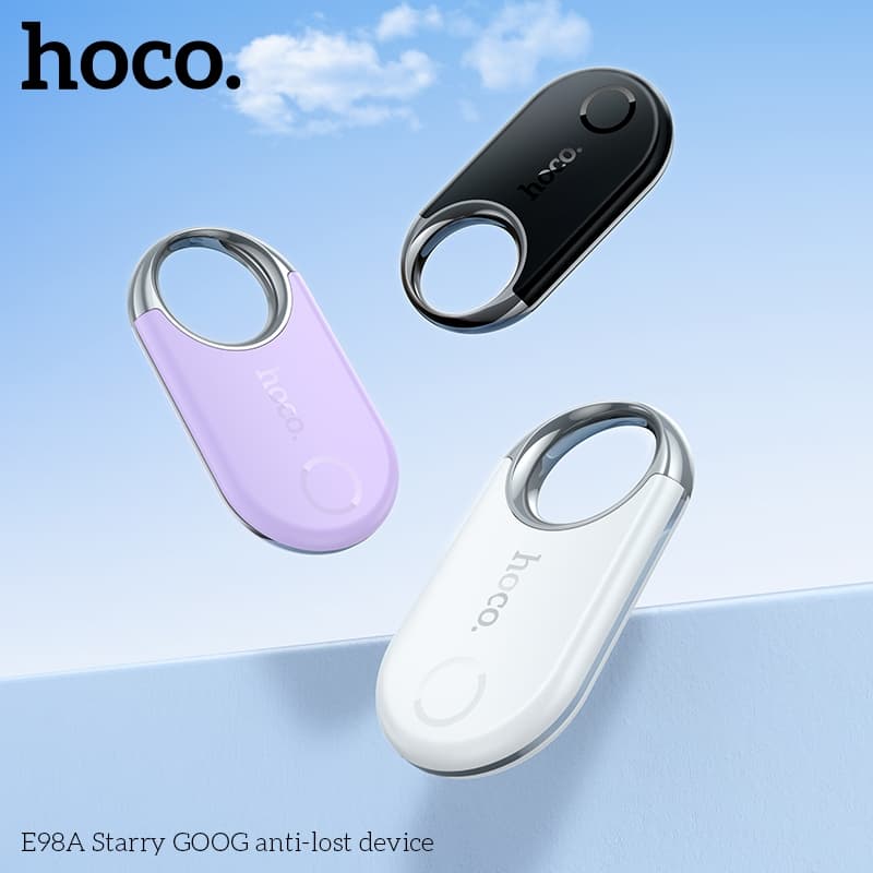 hoco รุ่น E98A เครื่องติดตาม GPS รองรับเครือข่าย Google Find Hub (ศูนย์การค้นหาของ Google) Android พวงกุญแจ https://wayoza.com