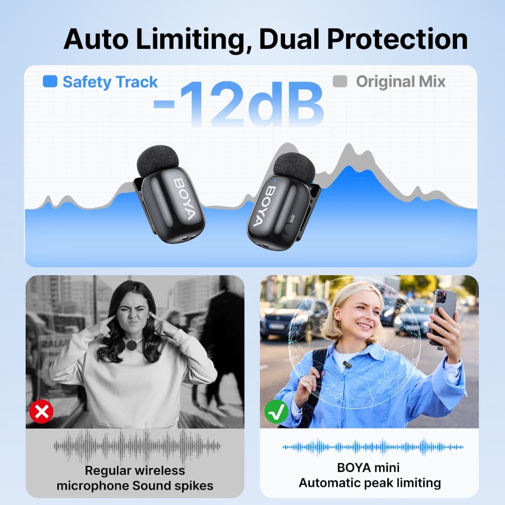 BOYA mini 2 ไมค์ไร้สาย ตัดเสียงรบกวน AI ไมค์ไลฟ์สด Super Mini Mic สําหรับ Vlogging ของแท้ 100% https://wayoza.com