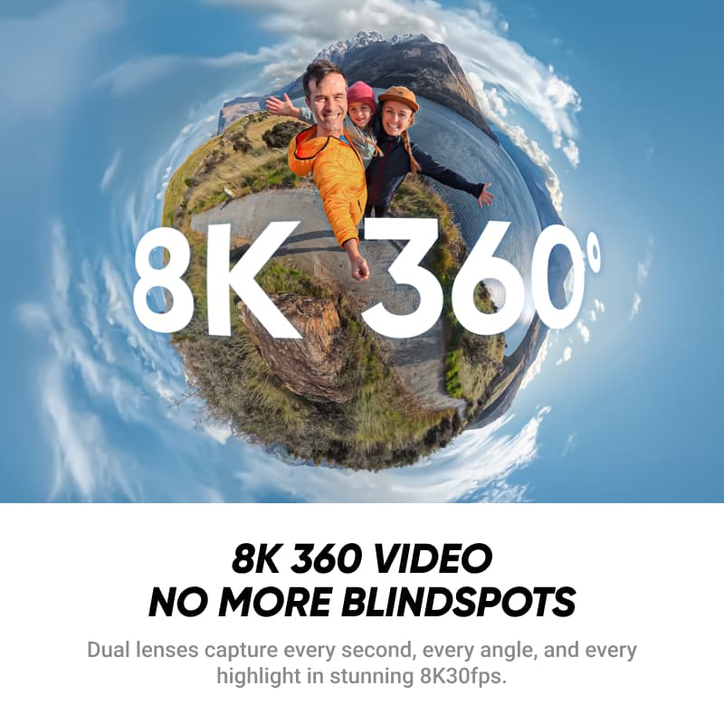 Insta360 X4 Air กล้อง 360 องศา 8K ภาพคมชัด น้ำหนักเบา 165g https://wayoza.com