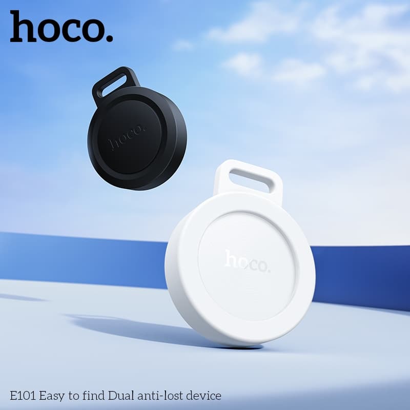 hoco รุ่น E101 เครื่องติดตาม GPS สำหรับ Android และ iOS พวงกุญแจ รองรับเครือข่าย Google Find Hub และ iOS Find My https://wayoza.com