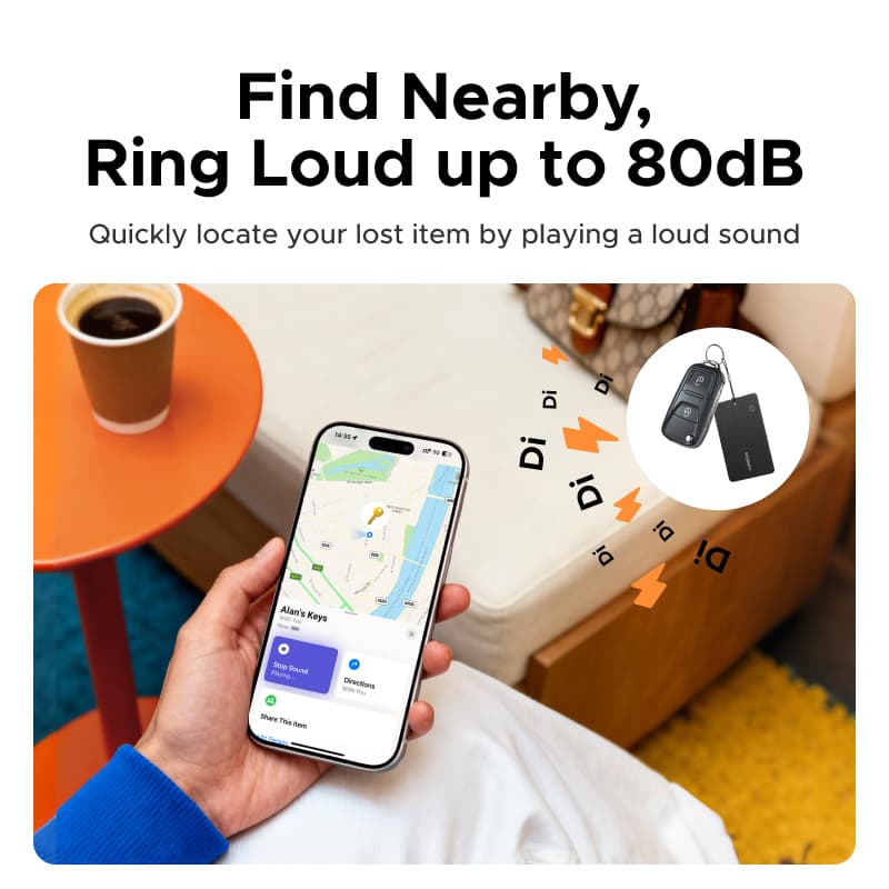 UGREEN FineTrack Slim Duo เครื่องติดตาม Smart Tag GPS ติดตามของหาย รองรับเครือข่าย Google Find Hub และ iOS Find My https://wayoza.com