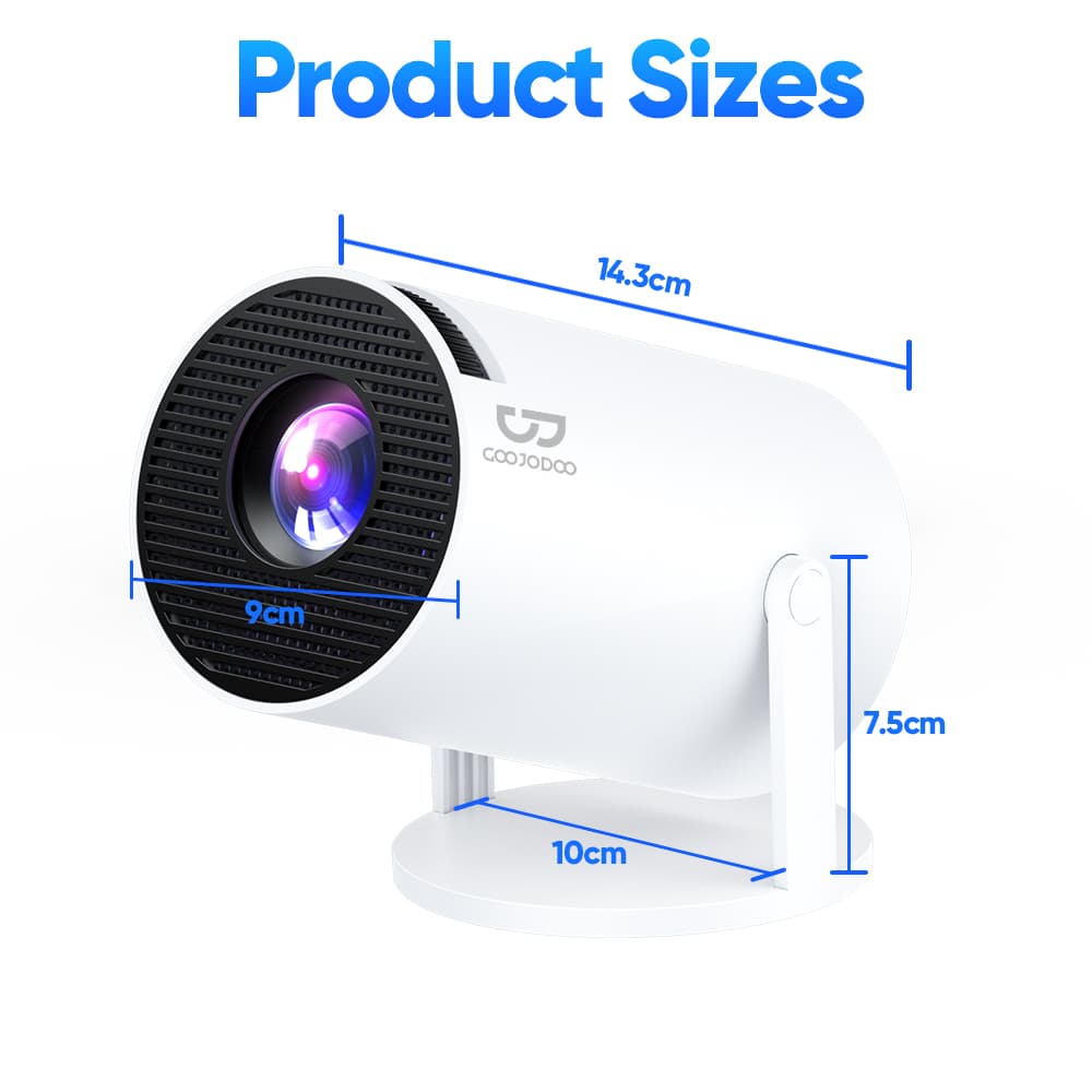 GOOJODOQ HY300 Pro/Pro+/Ultra โปรเจคเตอร์ Android TV 4K แบบพกพา จอพกพา mini projector https://wayoza.com