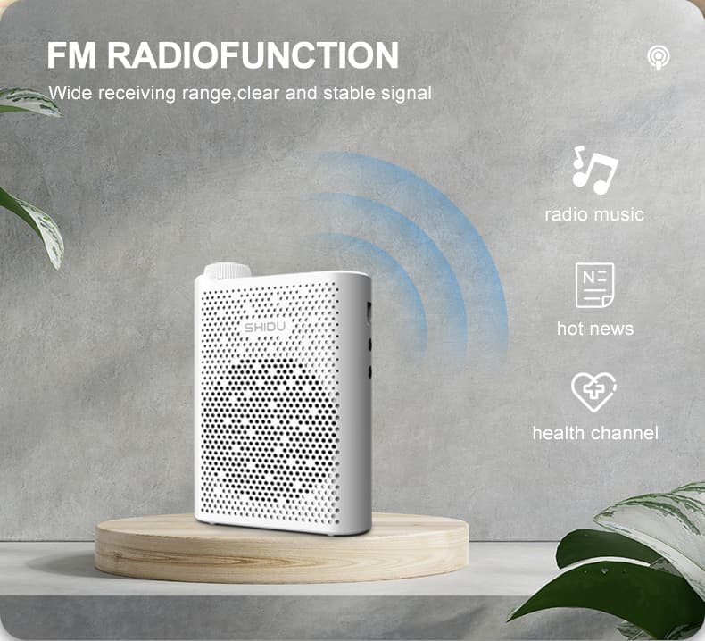 SHIDU S821 ไมค์ลำโพงพกพา ไมค์ลอย ลําโพงพกพา ลําโพงสอ พร้อม bluetooth ไมค์ช่วยสอน โทรโข่ง เตรียมจัดส่ง https://wayoza.com
