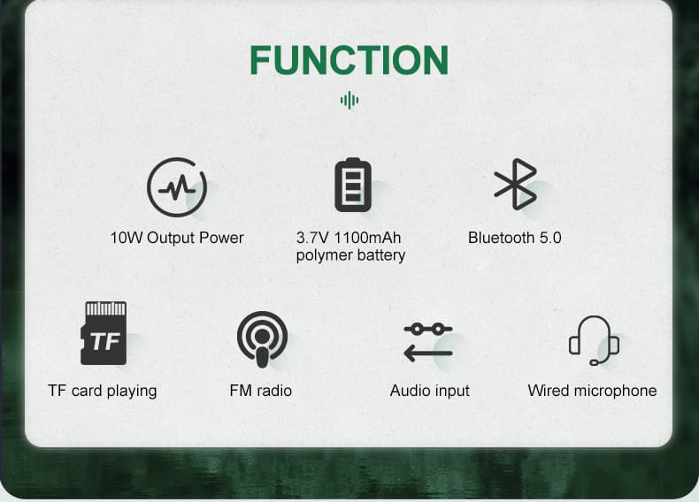 SHIDU S821 ไมค์ลำโพงพกพา ไมค์ลอย ลําโพงพกพา ลําโพงสอ พร้อม bluetooth ไมค์ช่วยสอน โทรโข่ง เตรียมจัดส่ง https://wayoza.com