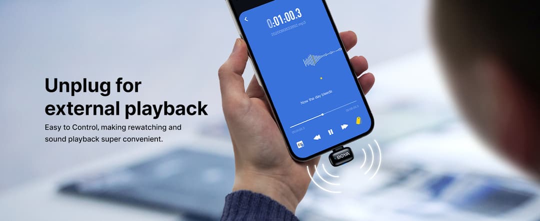 BOYA mini ไมค์ไร้สาย ตัดเสียงรบกวน ไมค์อัดเสียง เล็กที่สุด Type-C ไมค์ไอโฟน สำหรับ iPhone / Android https://wayoza.com