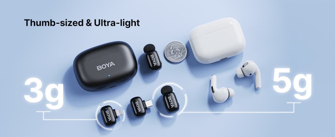 BOYA mini ไมค์ไร้สาย ตัดเสียงรบกวน ไมค์อัดเสียง เล็กที่สุด Type-C ไมค์ไอโฟน สำหรับ iPhone / Android https://wayoza.com