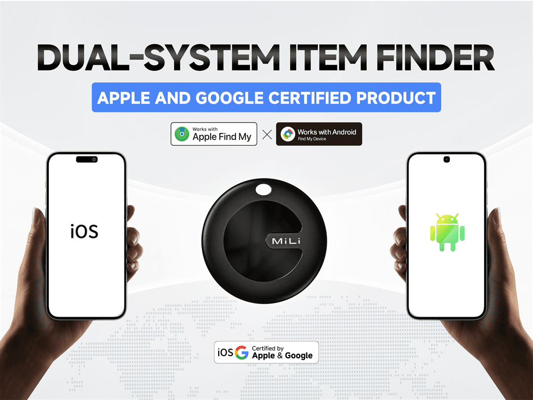 MiLi MiTag Duo รองรับเครือข่าย Google Find Hub และ iOS Find My ติดตามของหาย ติดตามแฟน อุปกรณ์ติดตามสัตว์ ติดตามลูก Bluetooth Tracker https://wayoza.com