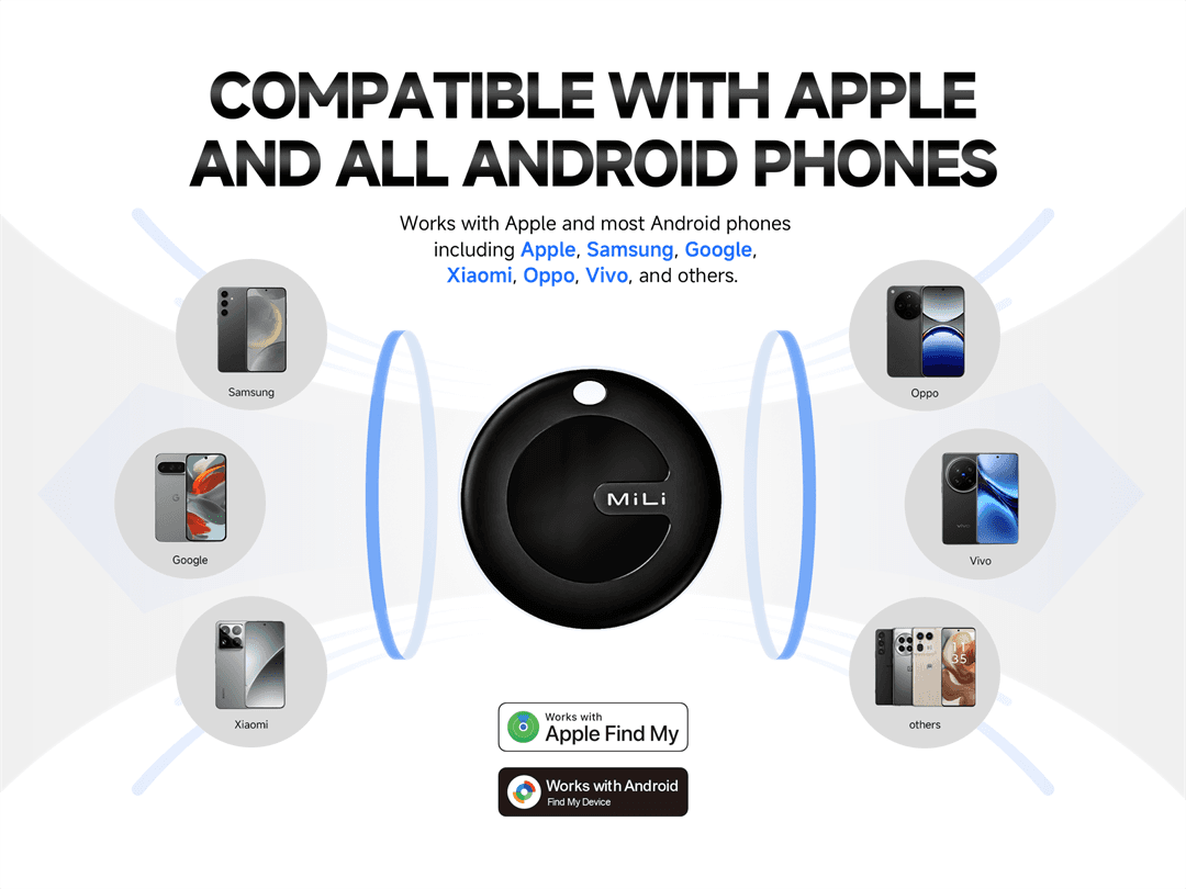 MiLi MiTag Duo รองรับเครือข่าย Google Find Hub และ iOS Find My ติดตามของหาย ติดตามแฟน อุปกรณ์ติดตามสัตว์ ติดตามลูก Bluetooth Tracker https://wayoza.com