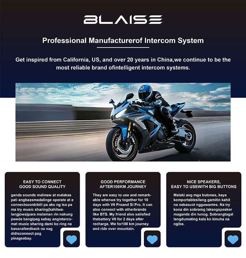 BLAISE V50 Ultra Mech บลูทูธติดหมวก พูดคุยพร้อมกันหลายคน สูงสุด 50 คน อินเตอร์คอมหลายคน https://wayoza.com