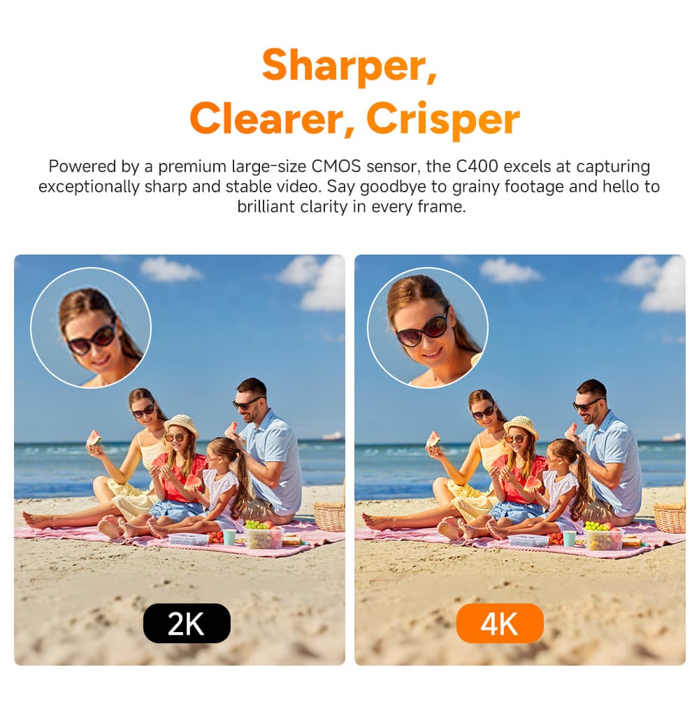 SJCAM C400 กล้องแอคชั่นแคมเมรา 3 in 1 4k/30FPS 2.29′′ หน้าจอสัมผัสหมุนได้รองรับ vlog/ขี่จักรยาน/ดําน้ํา/การถ่ายภาพ https://wayoza.com