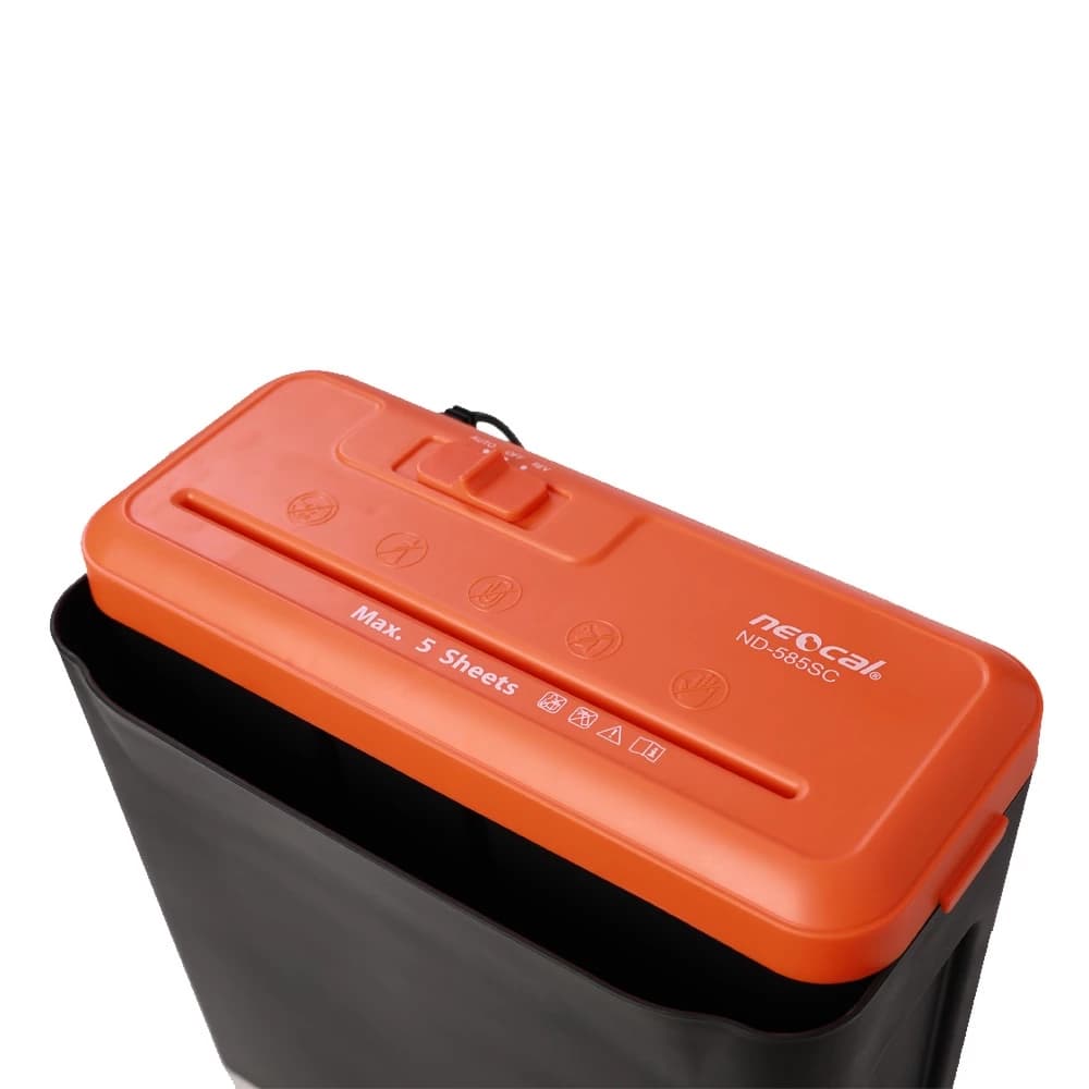 Neocal ND-585SC เครื่องใช้สำนักงาน นีโอแคล เครื่องทำลายเอกสาร สีดำ ทำลายแบบเส้นตรง 8.5 ลิตร https://wayoza.com
