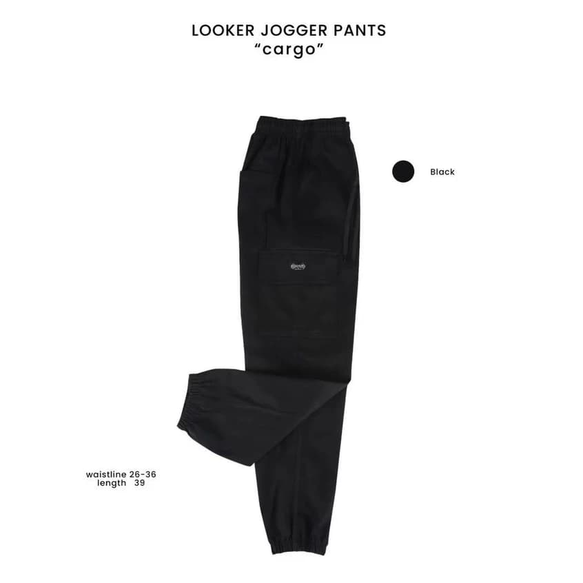 LOOKER - กางเกงขายาว กางเกงขาจั๊ม ทรงกระบอกเล็ก สีครีมขาว สีครีมเหลือง สีเขียว สีเทาเข้ม สีดำ สีขาว สีกรม https://wayoza.com