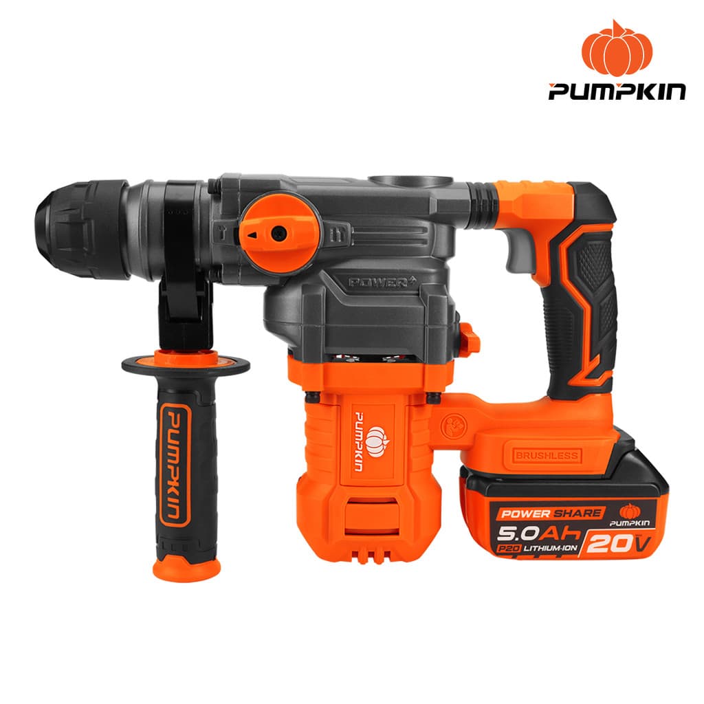 PUMPKIN รุ่น 50394-50395 สว่านโรตารี่ สว่านเจาะปูน, สว่านเจาะผนัง สว่านเจาะกระเบื้อง INFINITY POWER 20V สว่านโรตารี่ไร้สาย ไร้แปรงถ่าน 28มม. 3ระบบ 20V Li-ion https://wayoza.com