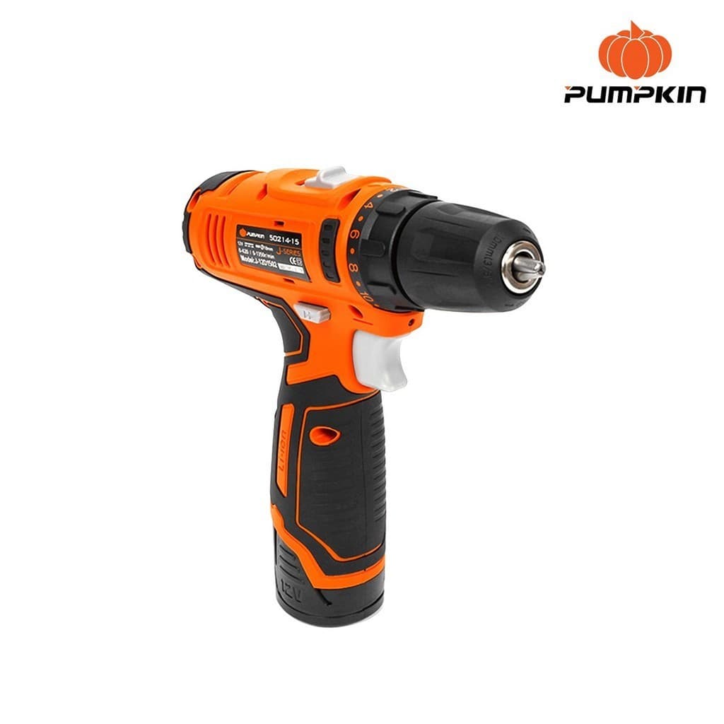 PUMPKIN รุ่น 50214 แรงบิด 25 N.m ไขควงคลัชไร้สาย เจาะ ขันสกรู สว่านไร้สาย 12 โวลท์ / 50214 -15 / 50214-15B2 https://wayoza.com