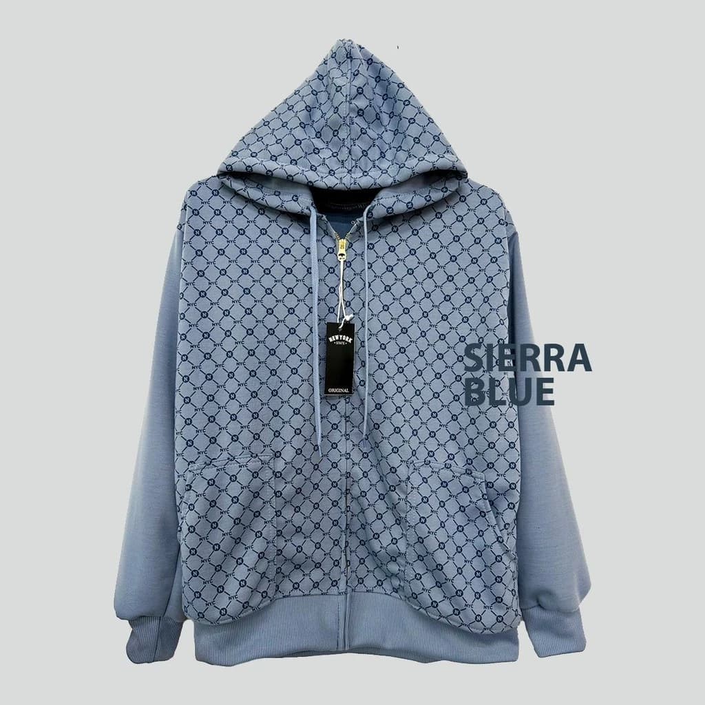 เสื้อกันหนาว New York Limited รุ่นพิมพ์ลาย พรีเมี่ยม เสื้อคลุมแขนยาว มีฮู้ด สีกรม แดง ครีม ดำ เทา เขียว กาแฟ พีช https://wayoza.com