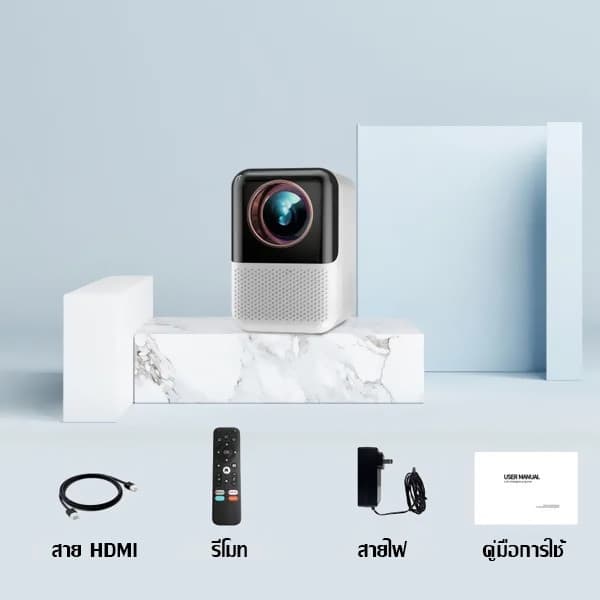 KONKA X10 โปรเจคเตอร์ Android TV 4K โฟกัสอัตโนมัติ มินิโปรเจคเตอร์ WiFi บลูทูธในตัว youtube แบบพกพาสมาร์ททีวีโปรเจคเตอร์สนับสนุน 4K Keystone Correction https://wayoza.com